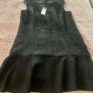 Black faux suede bcbg Sleeveless Dress